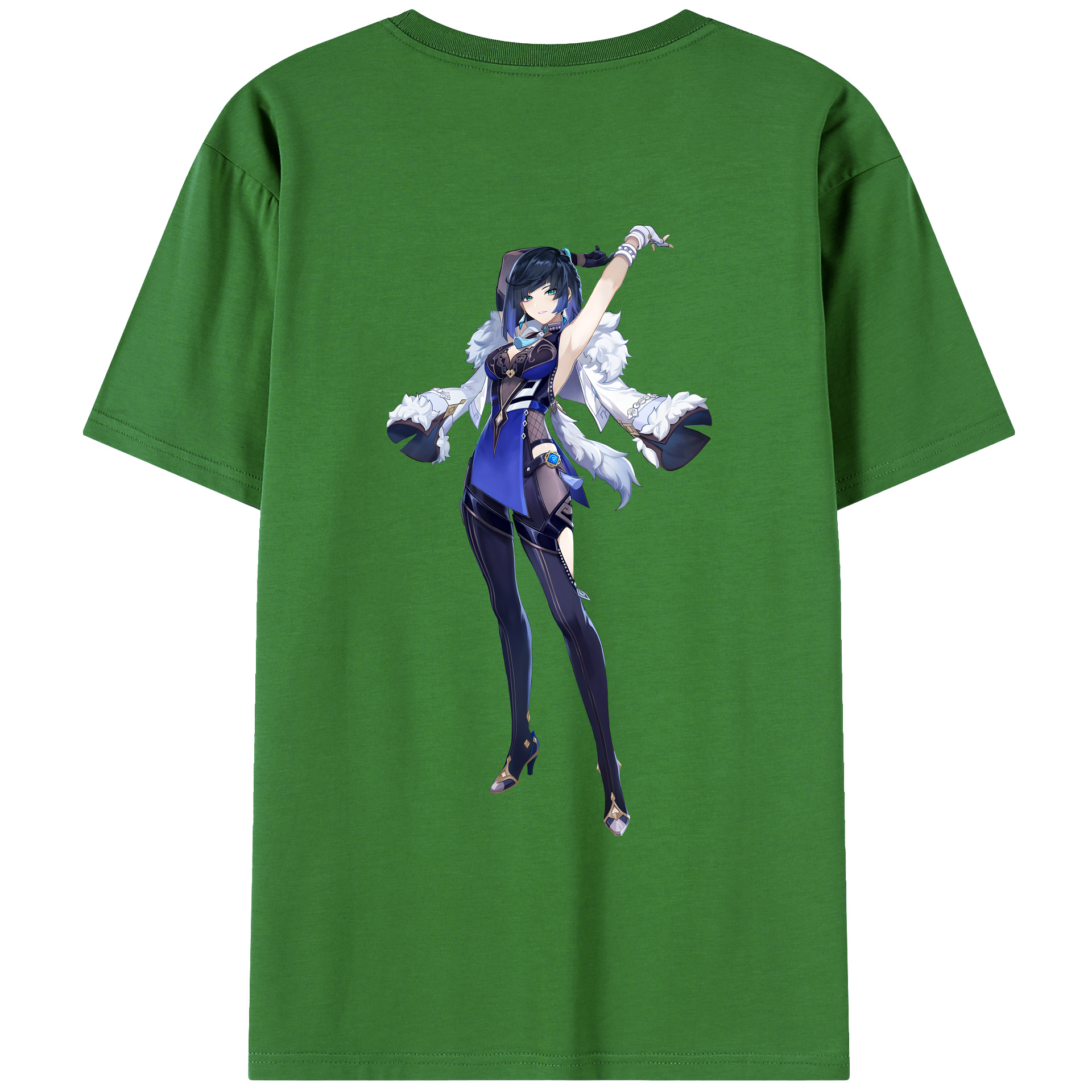 げんし神 夜兰 やらん genshin Yaran レディース半袖Tシャツ(バックプリント)